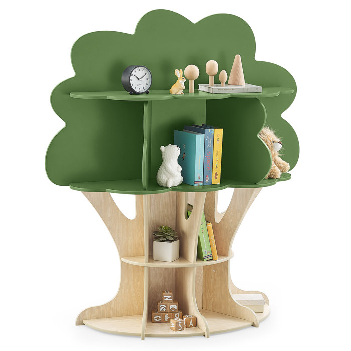 Delta Children Tree Bookcase Greenguard Gold Certified, Fern Green